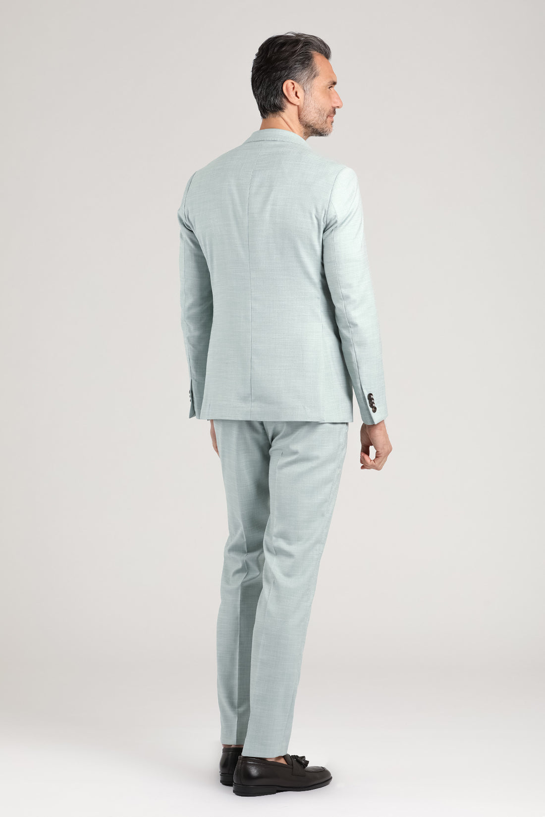 abito da uomo drop 7 con chiusura a 2 bottoni