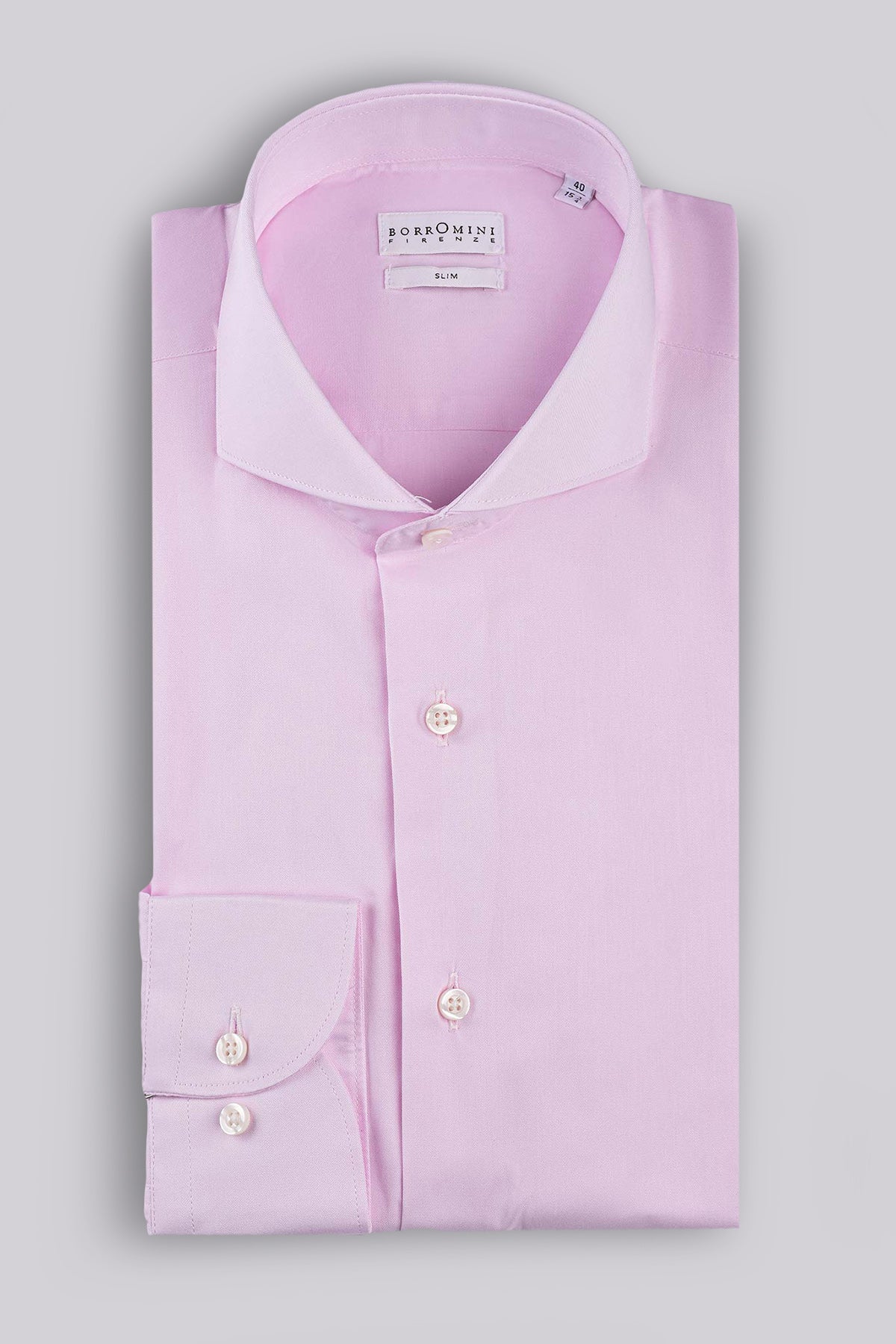 Camicia collo francese - Rosa