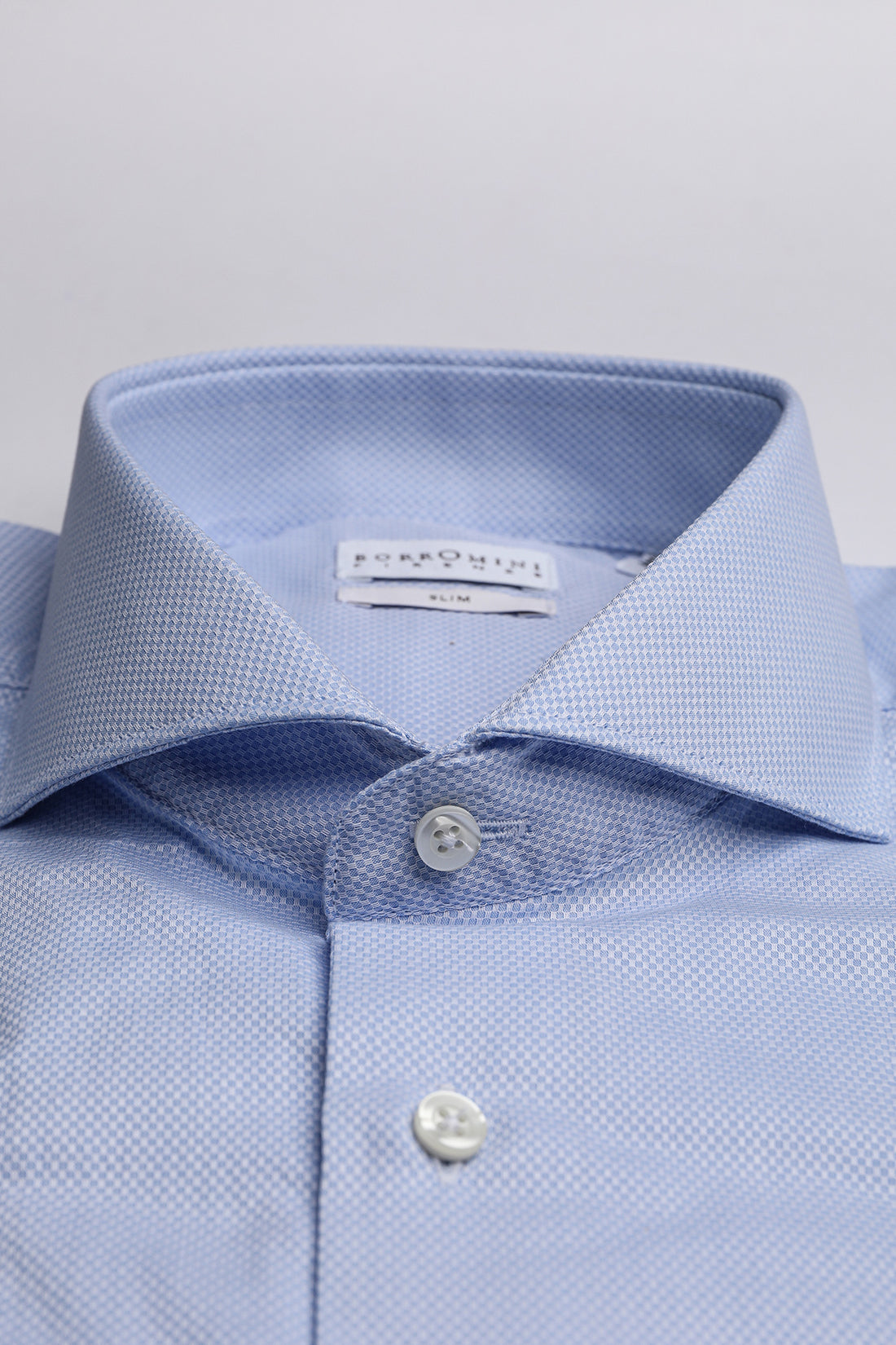 Camicia collo francese tessuto lavorato