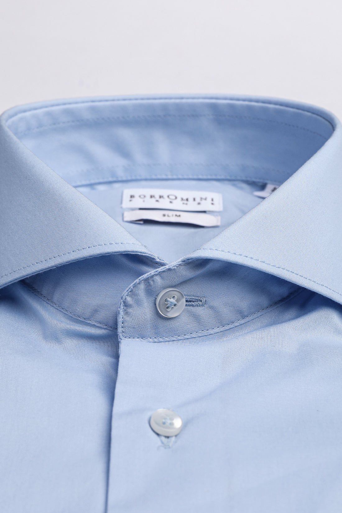 camicia da uomo celeste in cotone