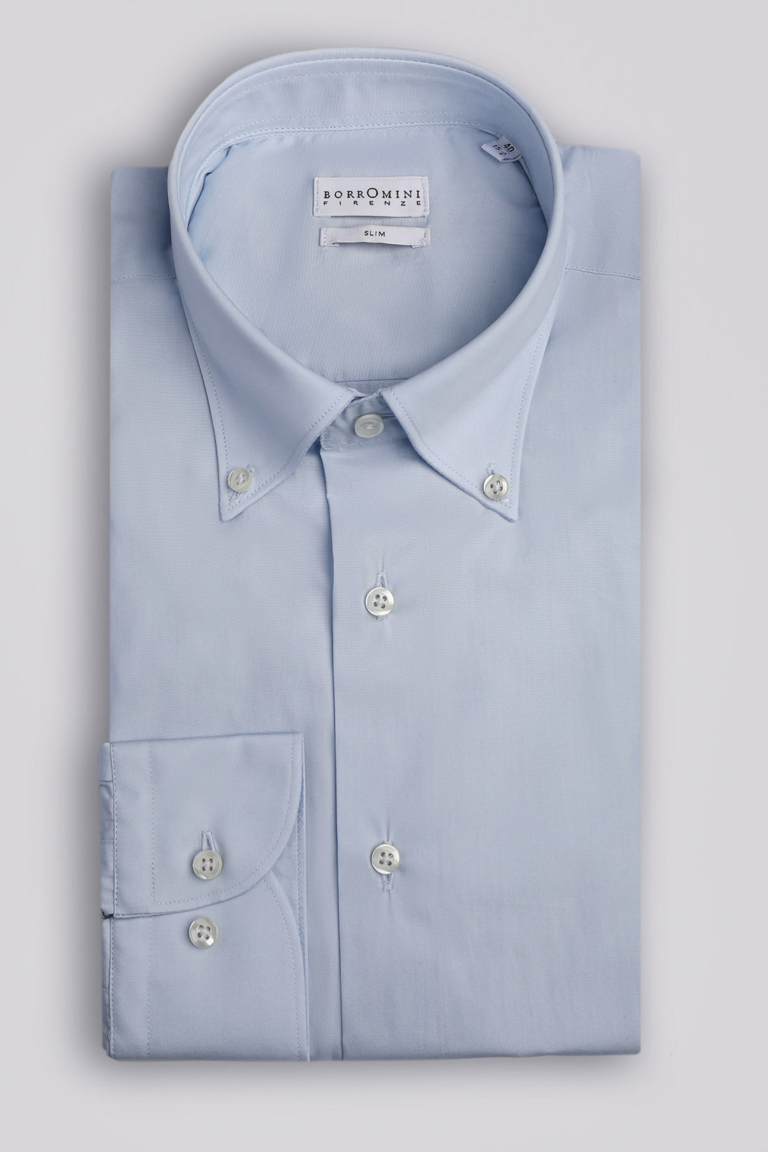 Camicia button-down celeste