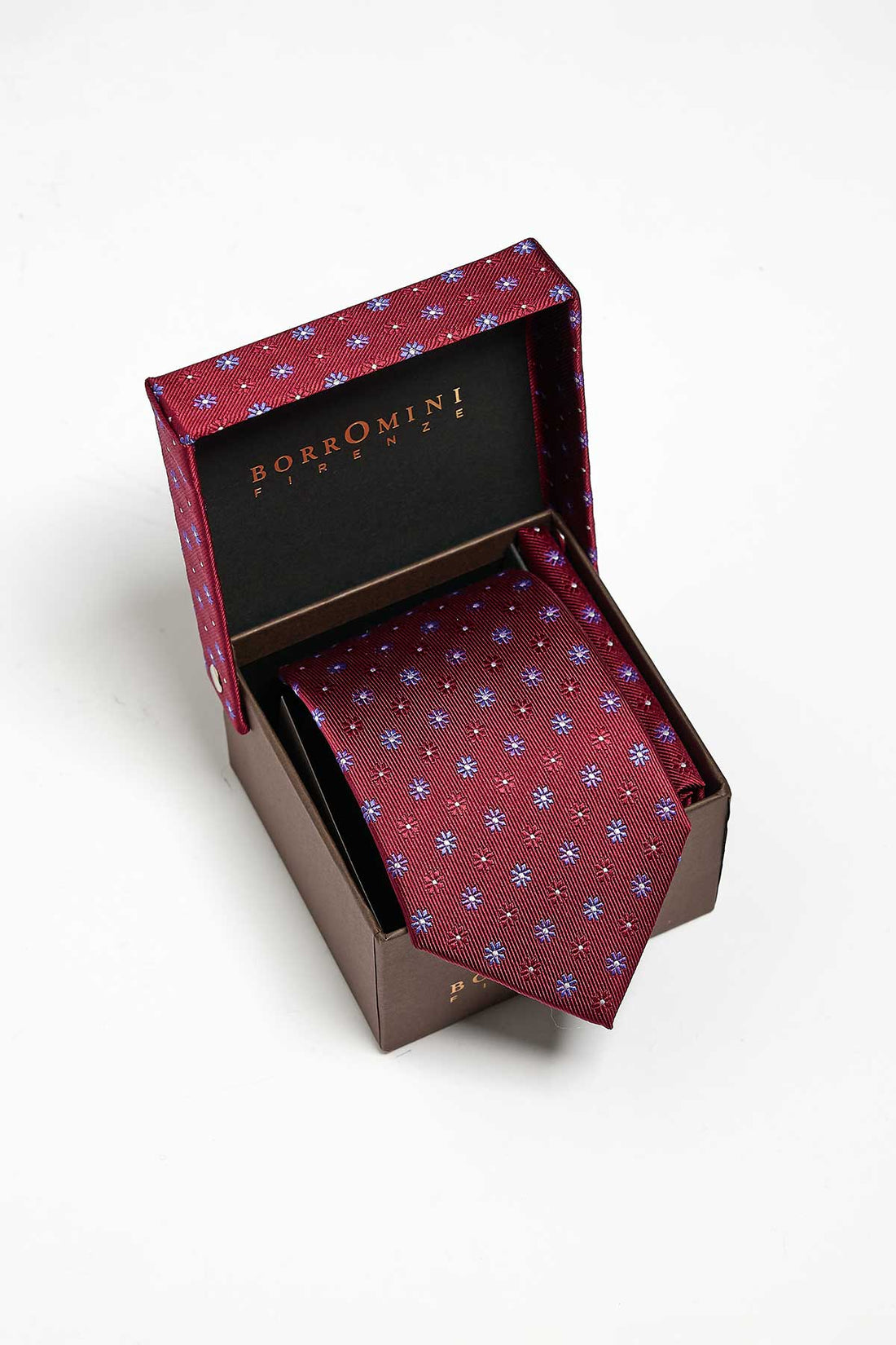 Cravatta da uomo in seta con pochette BOX-37C