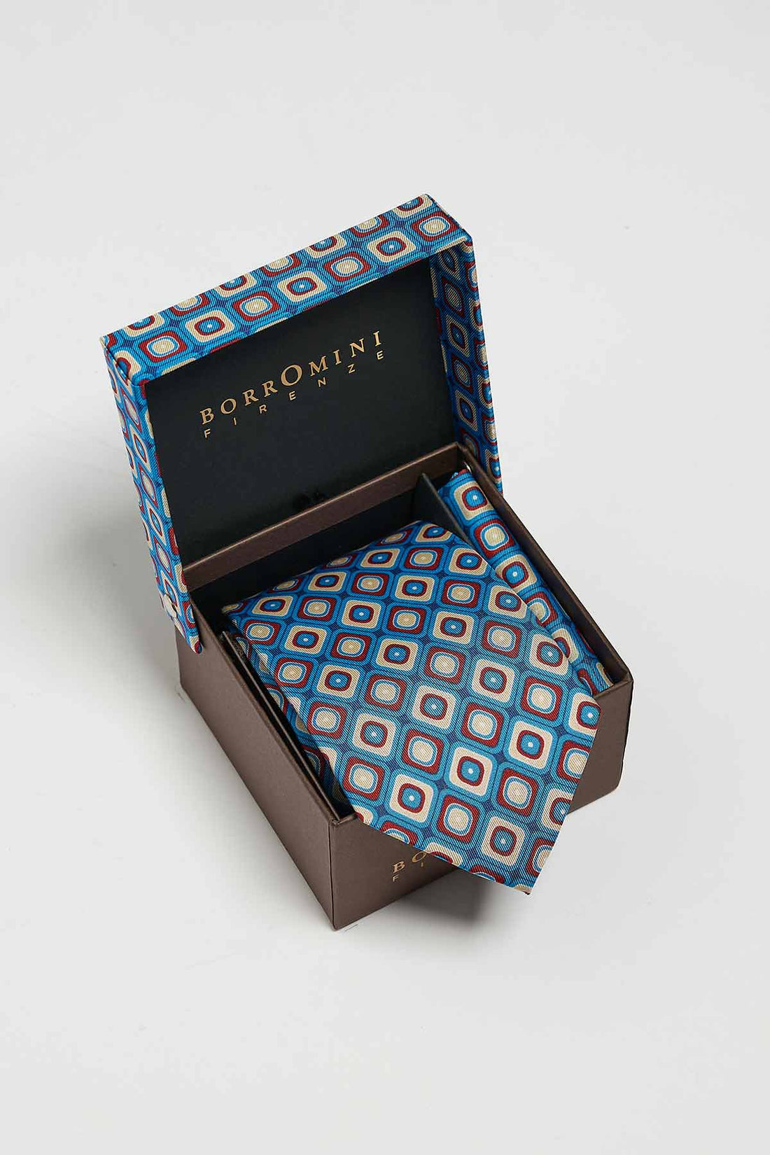 Cravatta da uomo in seta con pochette BOX-49C