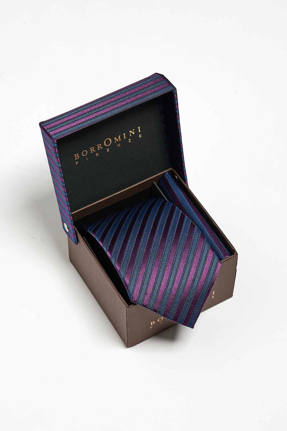 Cravatta da uomo in seta con pochette BOX-52C