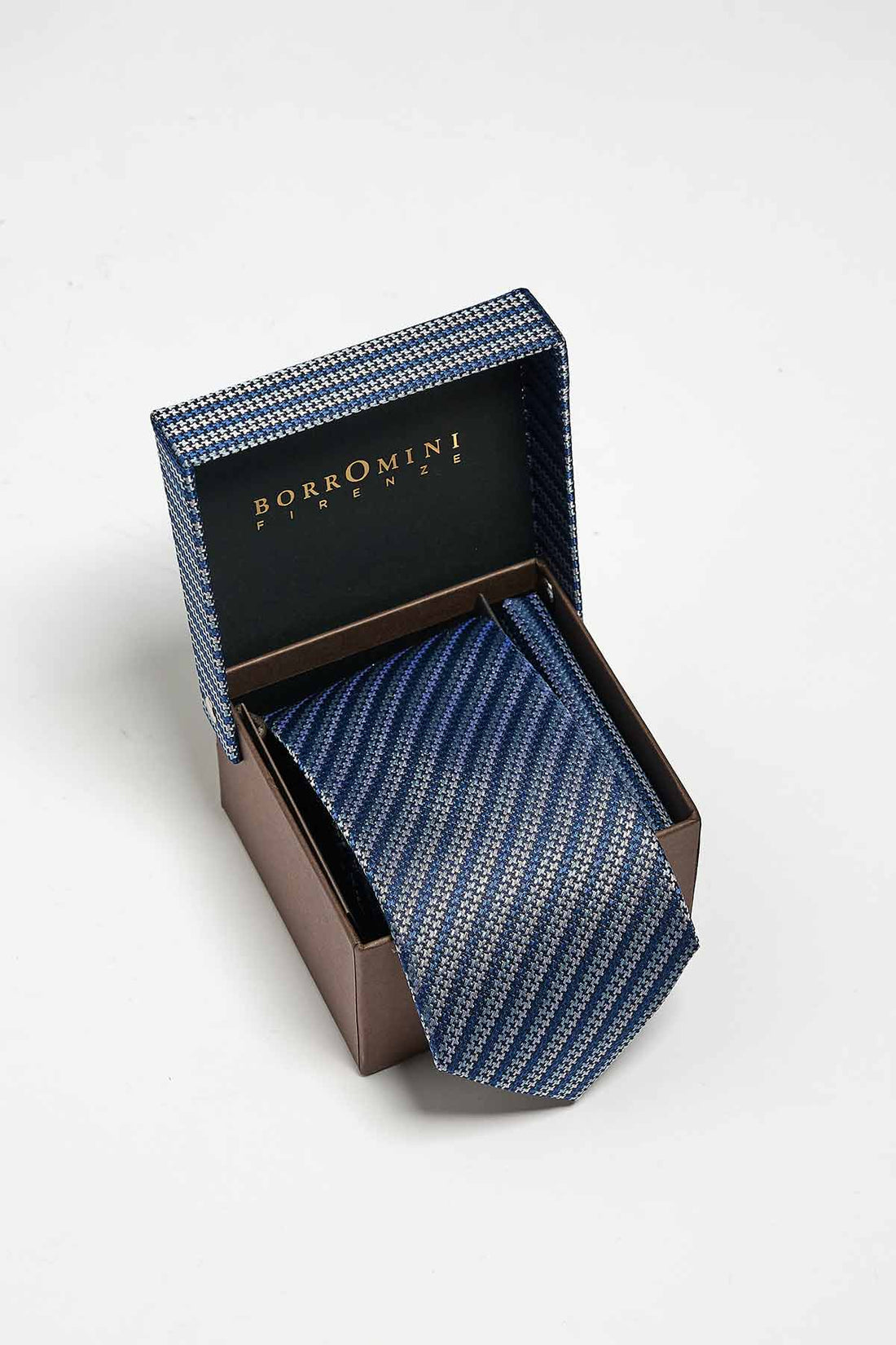Cravatta da uomo n seta con pochette BOX-30C