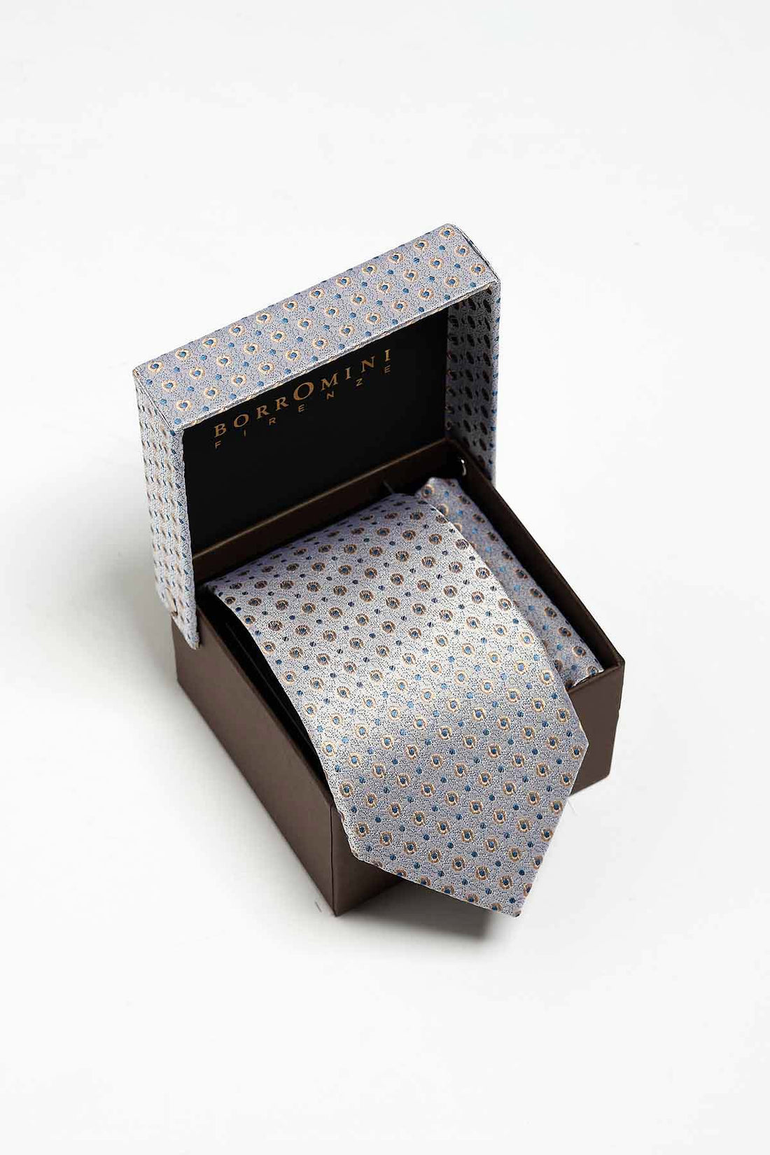Cravatta da uomo in seta con pochette BOX-31C