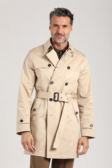 Semi-lined raincoat