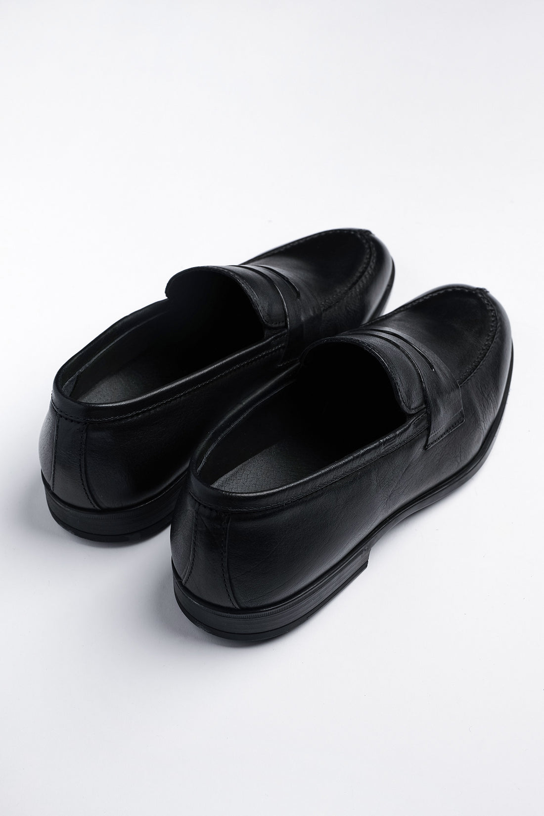 Mocassino con bendina da uomo nero