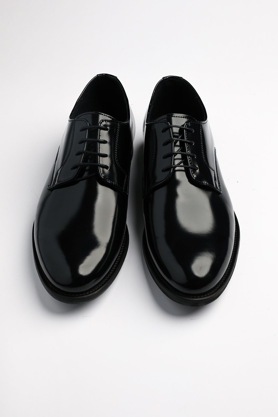 Scarpa Derby in pelle abrasivata nera