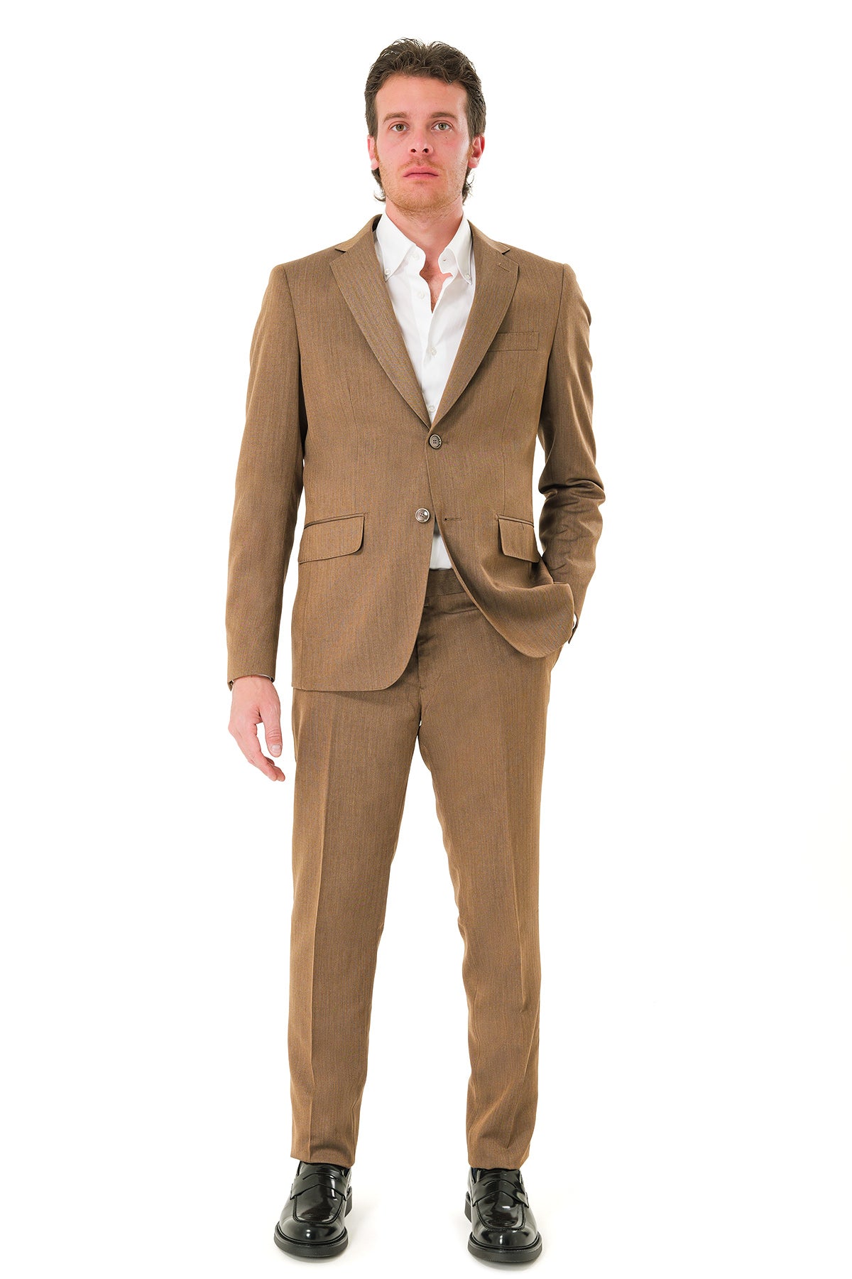 Drop 7 dress with flap pockets