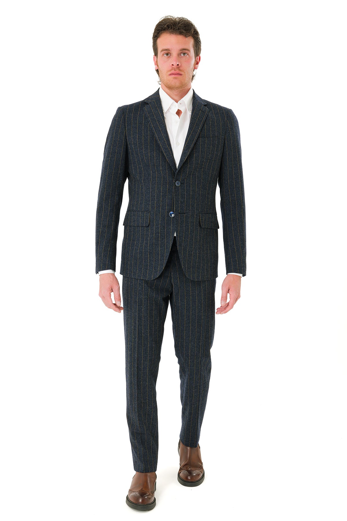 Drop 7 dress with flap pockets