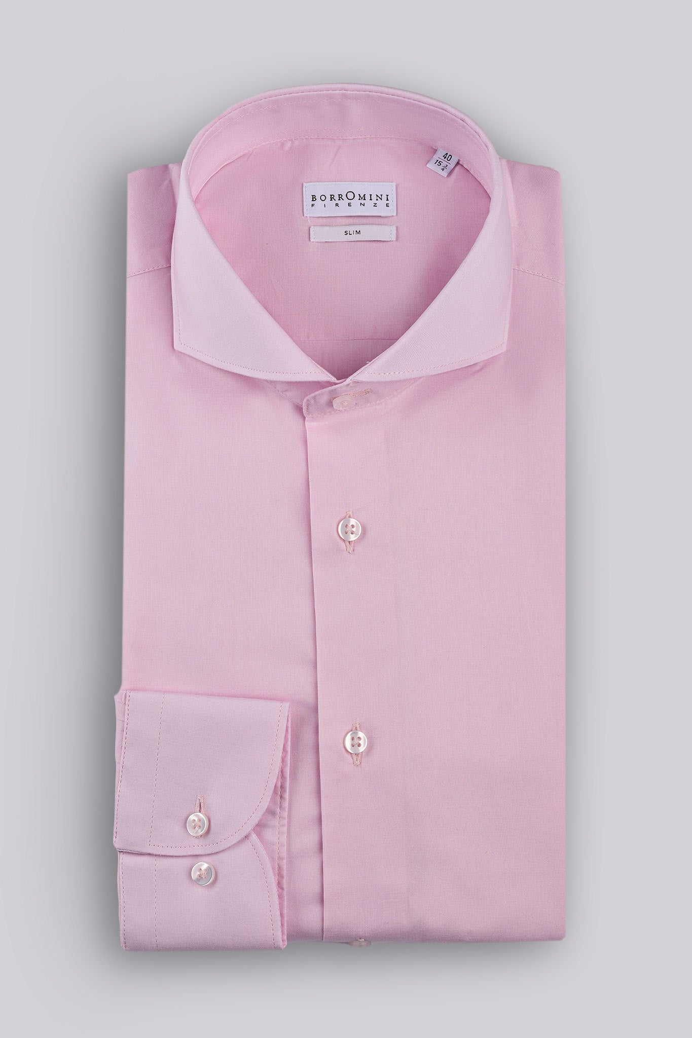 Camicia collo francese - Rosa
