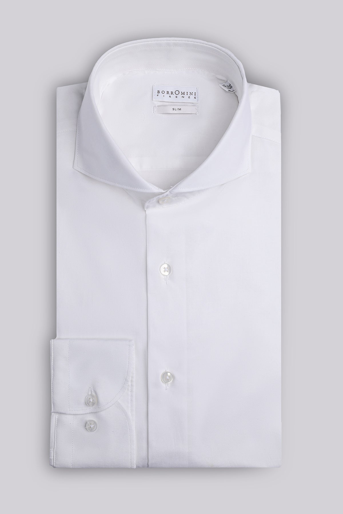 Camicia collo francese - Bianco