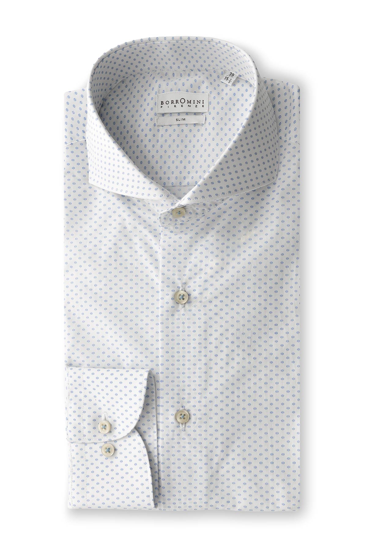 Micro polka dot cotton shirt
