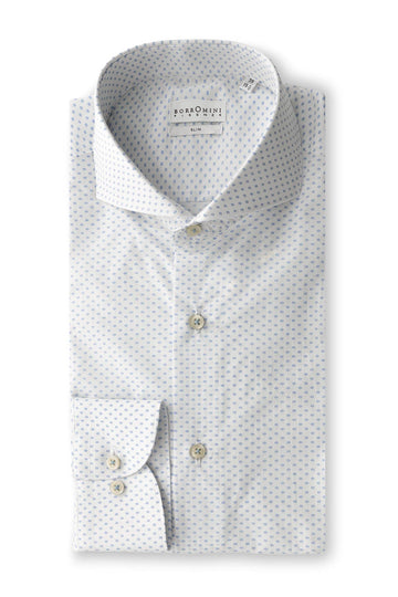 Micro polka dot cotton shirt