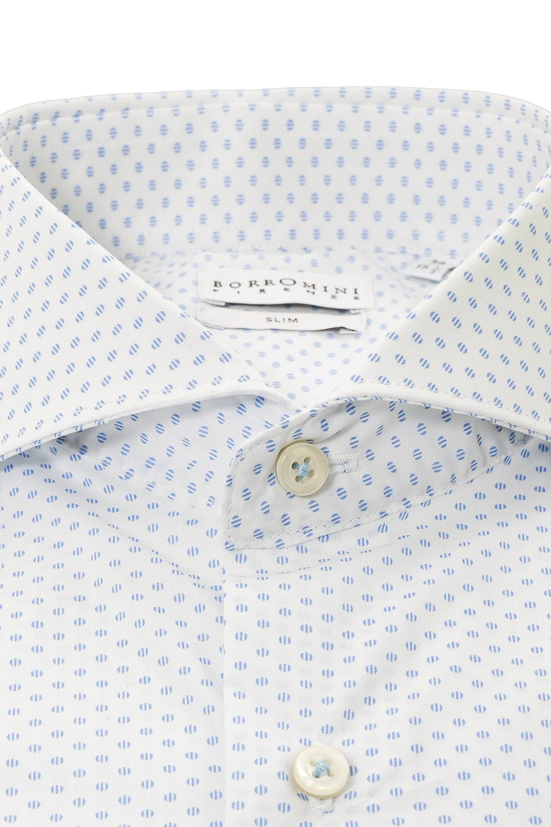 Micro polka dot cotton shirt