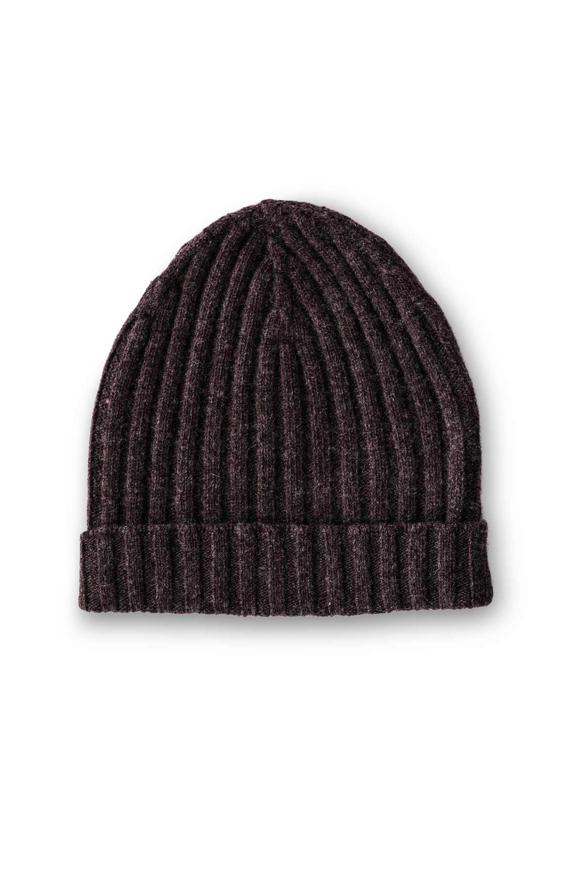 Cappello misto cashmere a costine