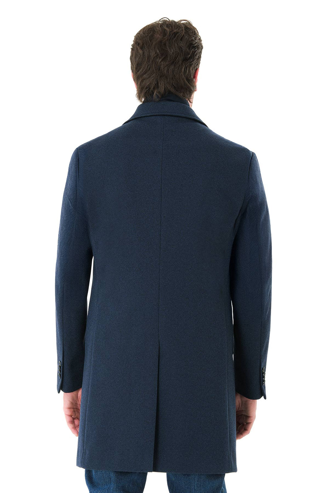 Coat with detachable bib