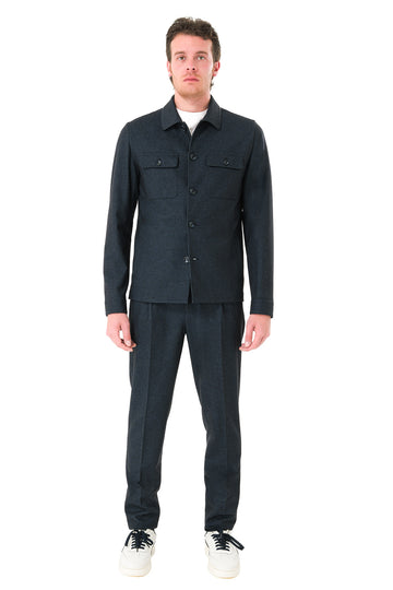 Drop 7 suit in elegant stretch fabric