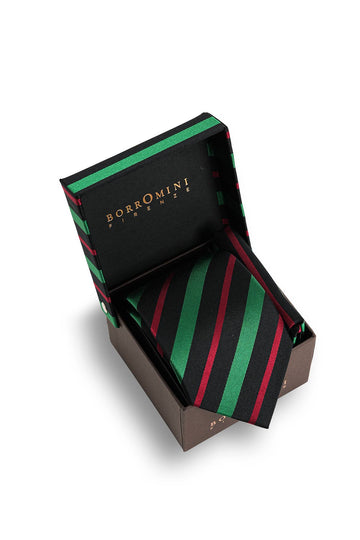 Silk tie with pocket square