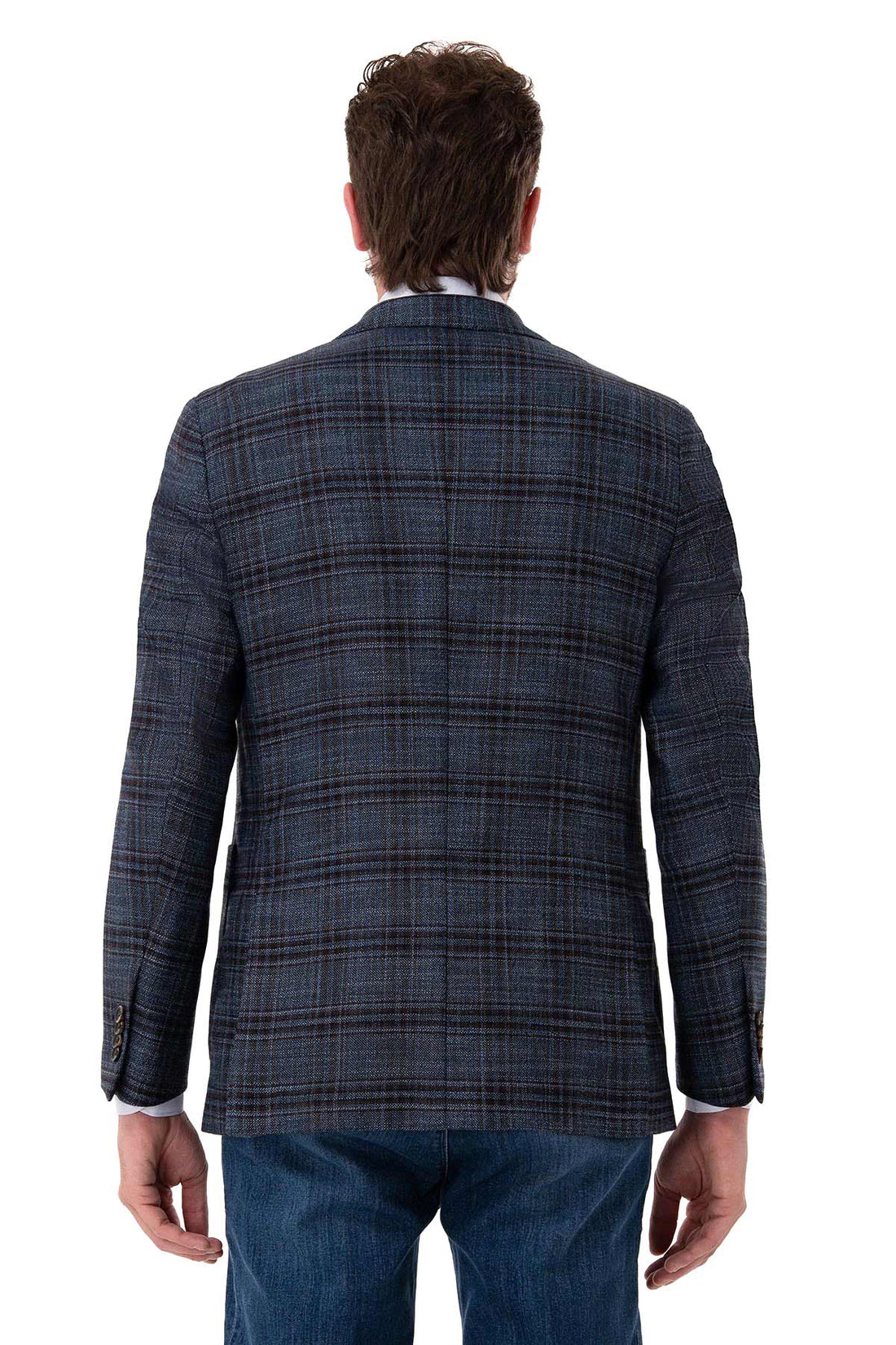 Semi-lined single-breasted jacket
