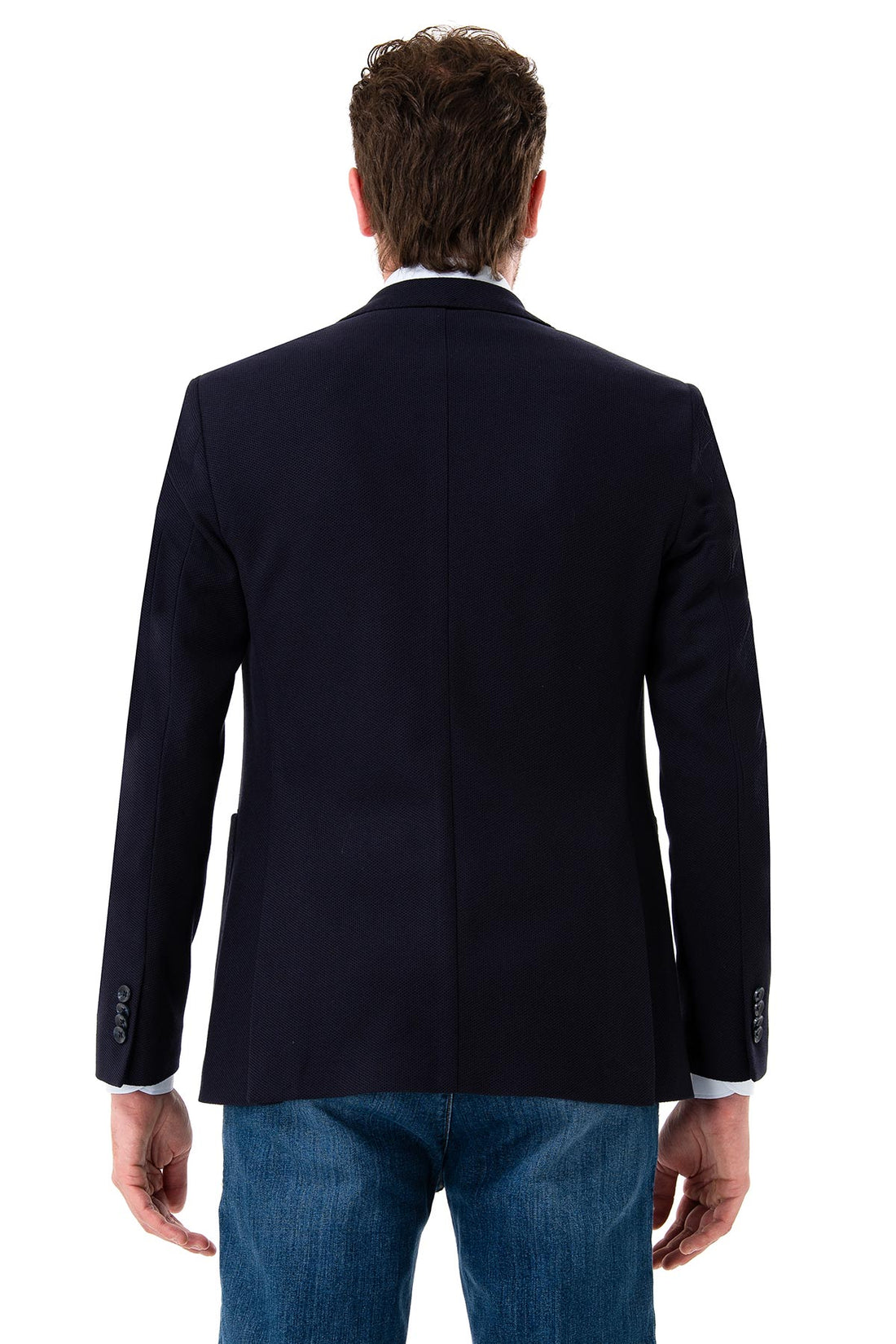 Single-breasted semi-lined patch jacket