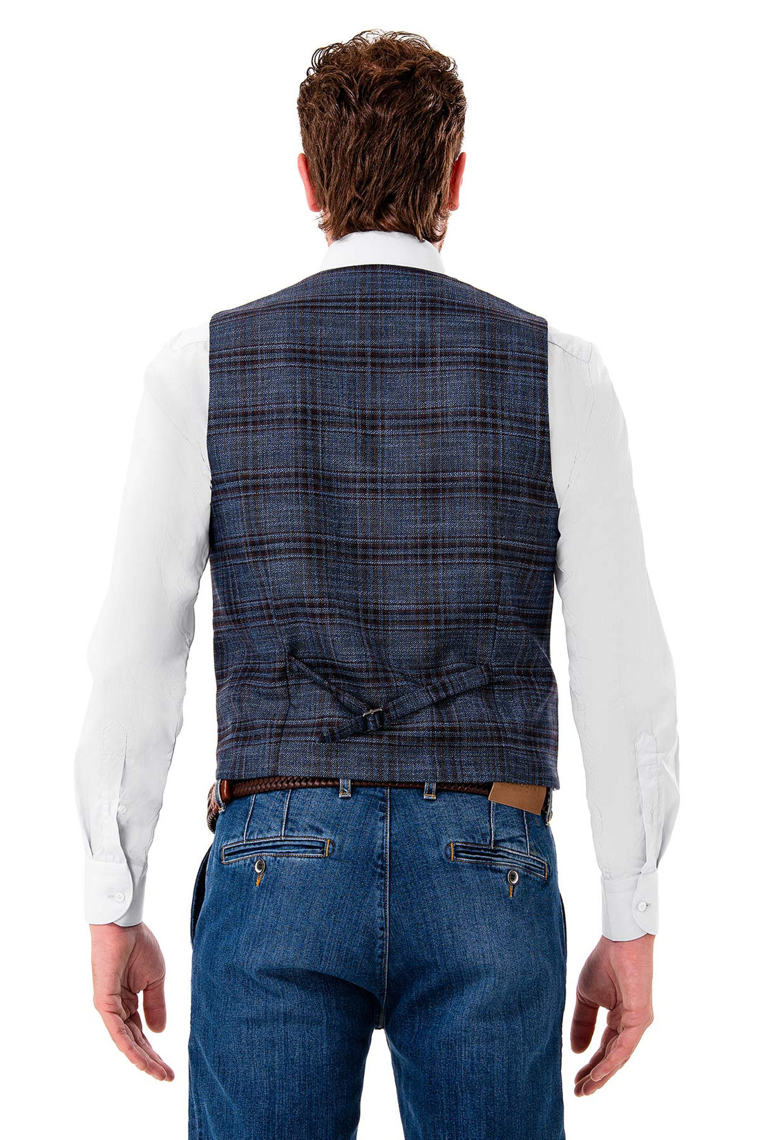 Gilet in tessuto Principe di Galles