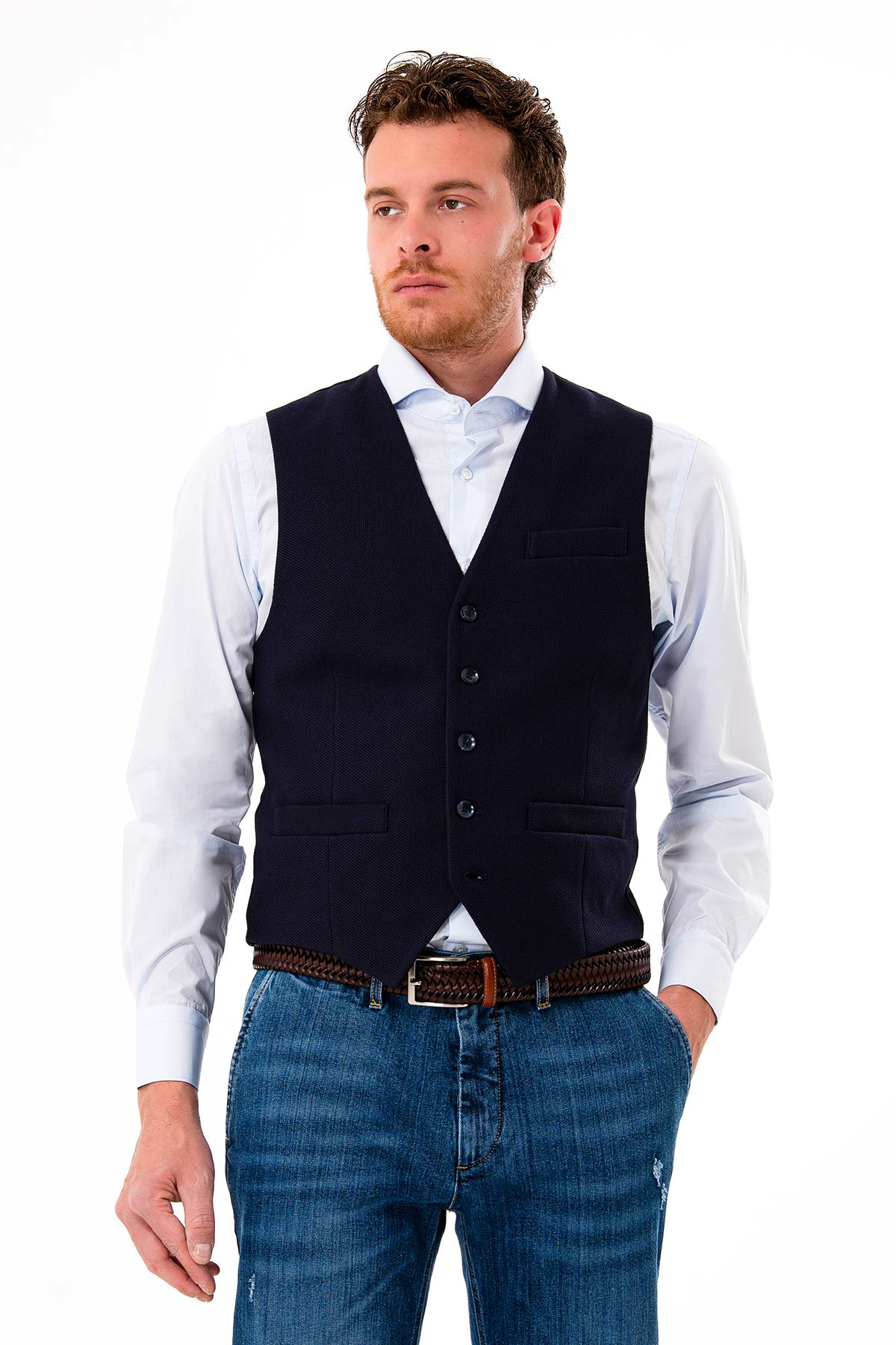 Gilet uomo in jersey