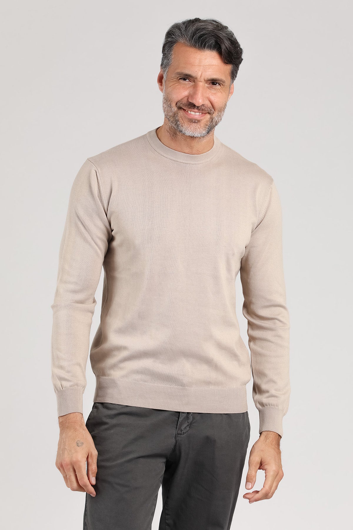 Maglia girocollo a manica lunga