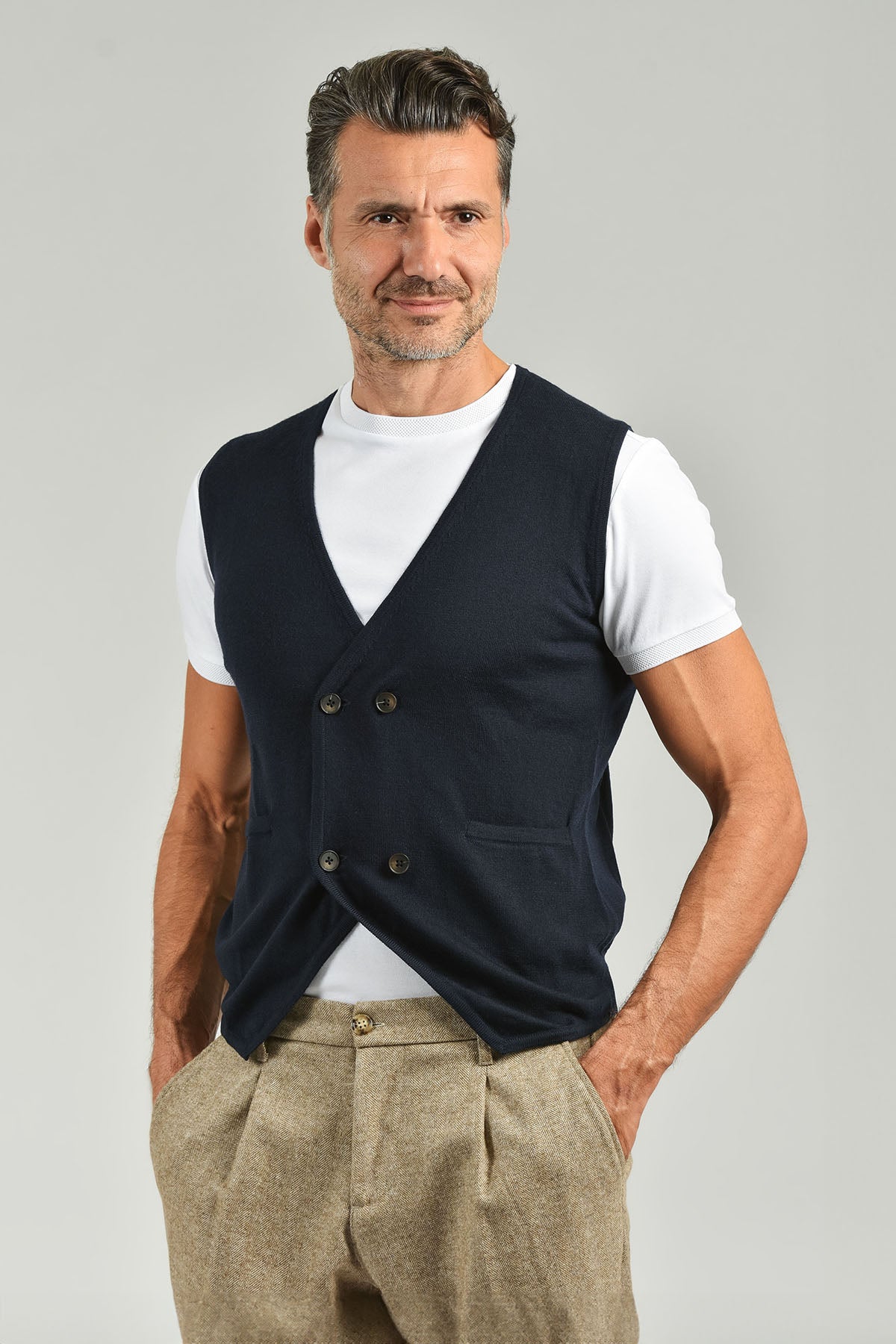 Gilet doppio petto