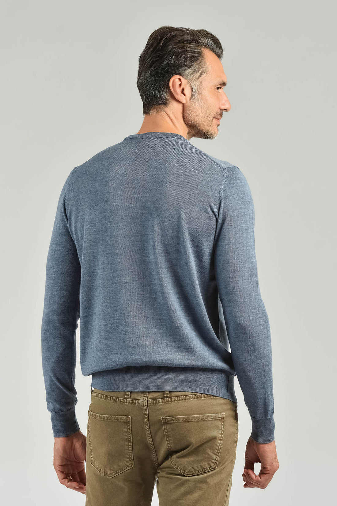 Merino wool crewneck sweater