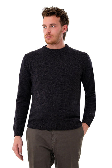 Mouliné crew neck sweater