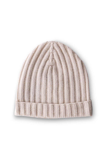 Cappello misto cashmere a costine
