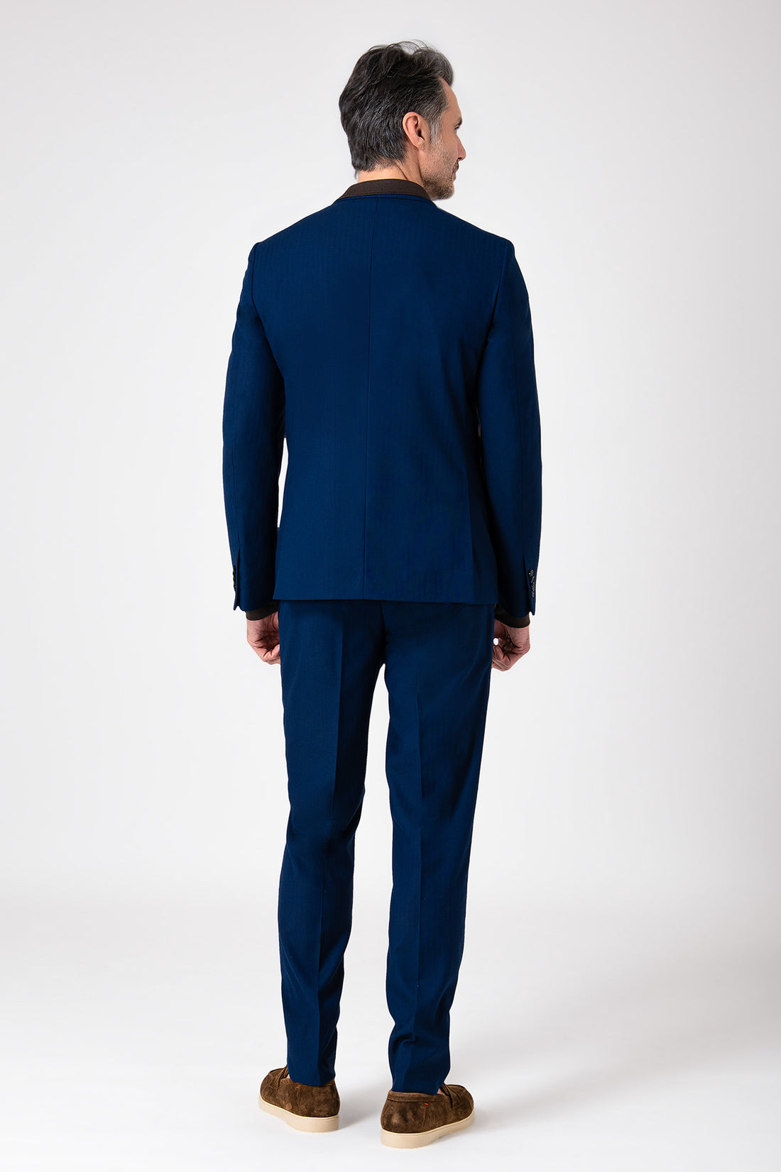 Abito blu con tasca applicata - Blu