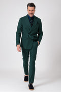 Abito doppiopetto nero drop7 - Verde