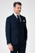 Abito doppiopetto nero drop7 - Navy