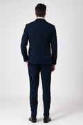 Abito doppiopetto nero drop7 - Navy