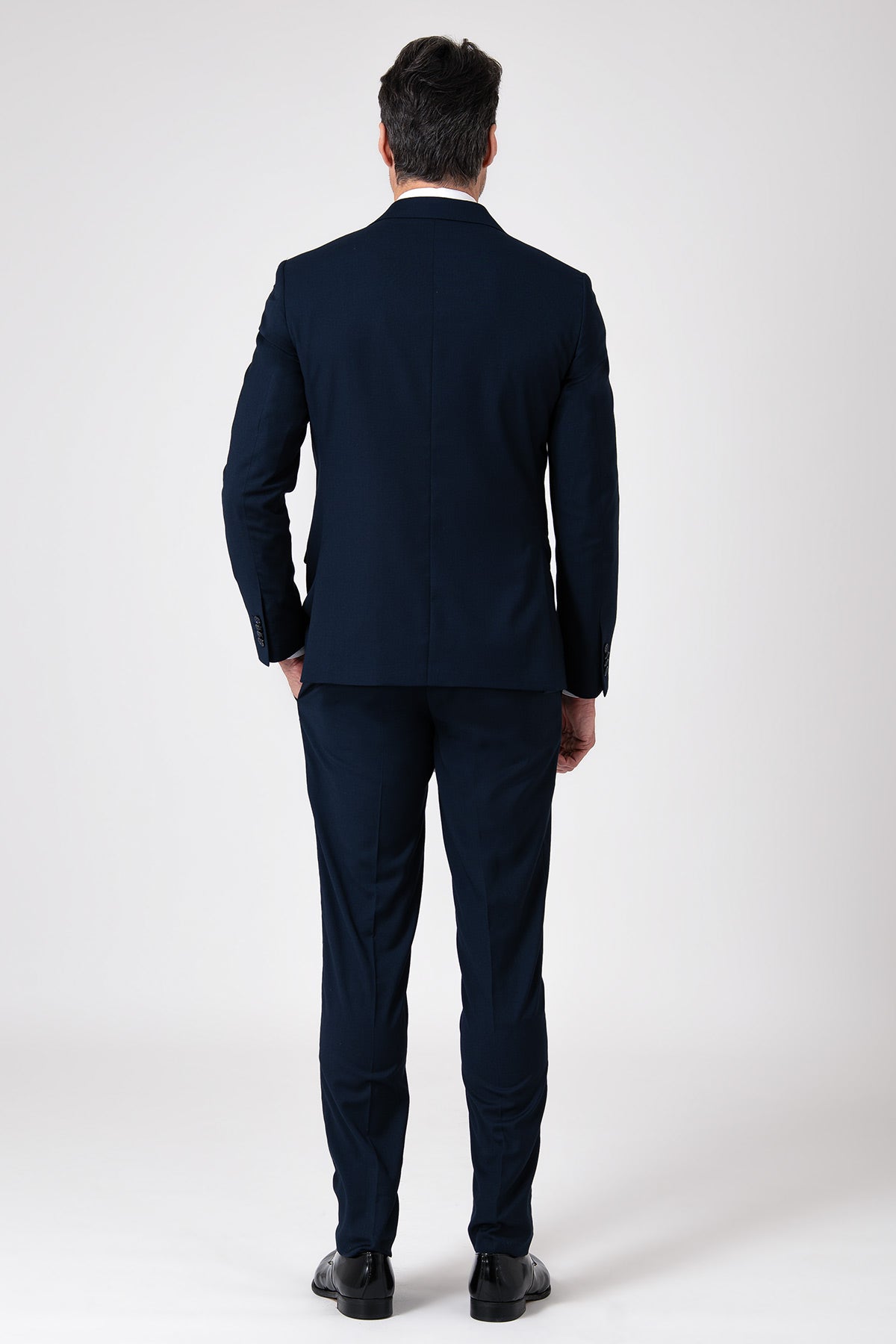 Abito doppiopetto nero drop7 - Navy