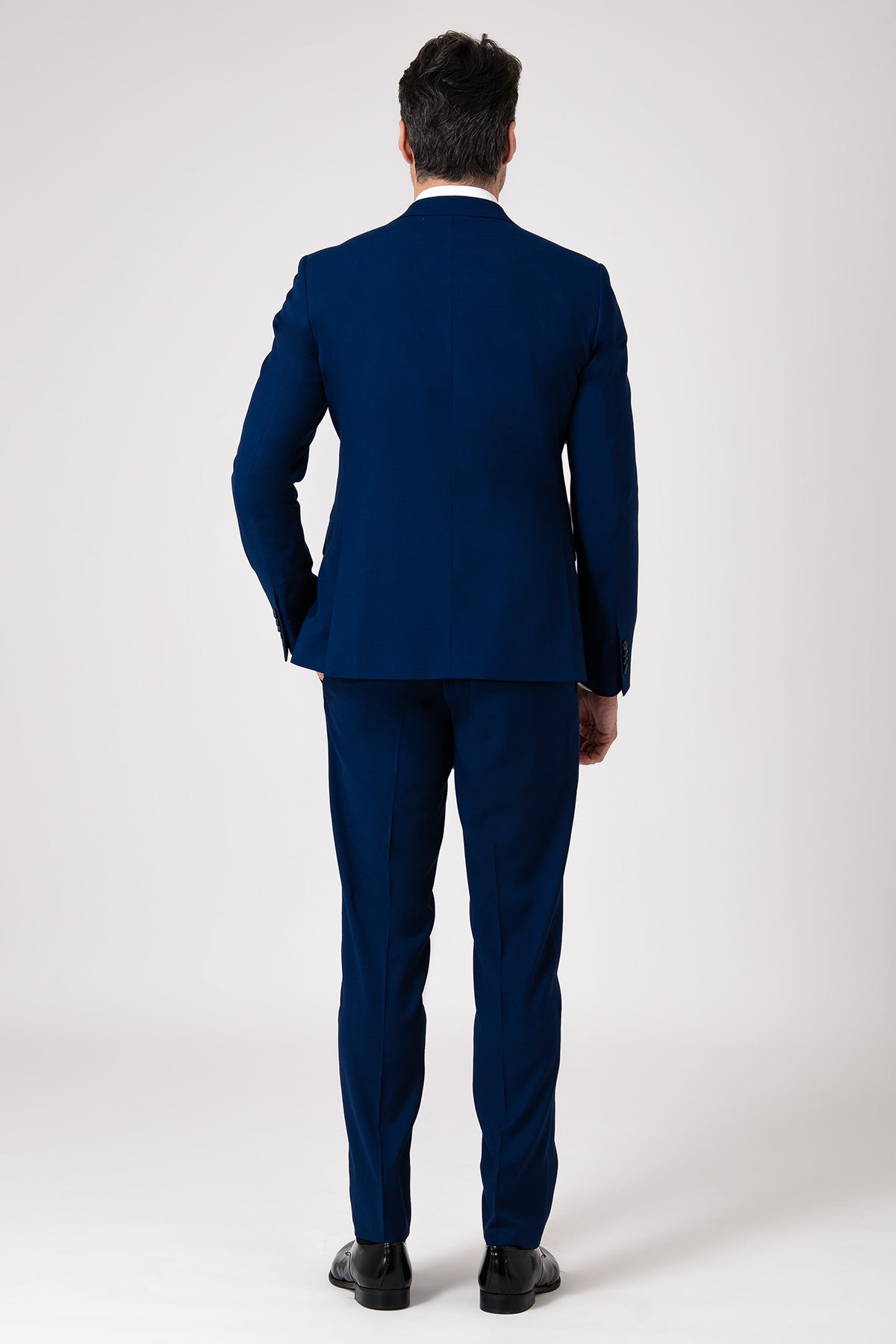 Abito due bottoni in lana nera - Indaco