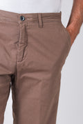 Basic cotton stretch shorts in mud - technical detail