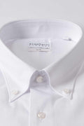 Slim Fit White Cotton Button Down Shirt - technical detail