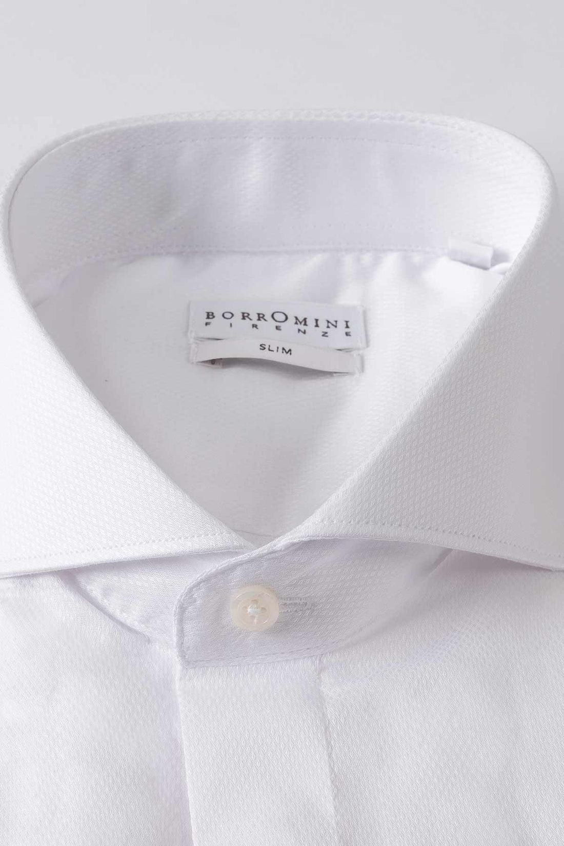 Camicia Collo Francese In Cotone Bianco - Bianco - vista frontale