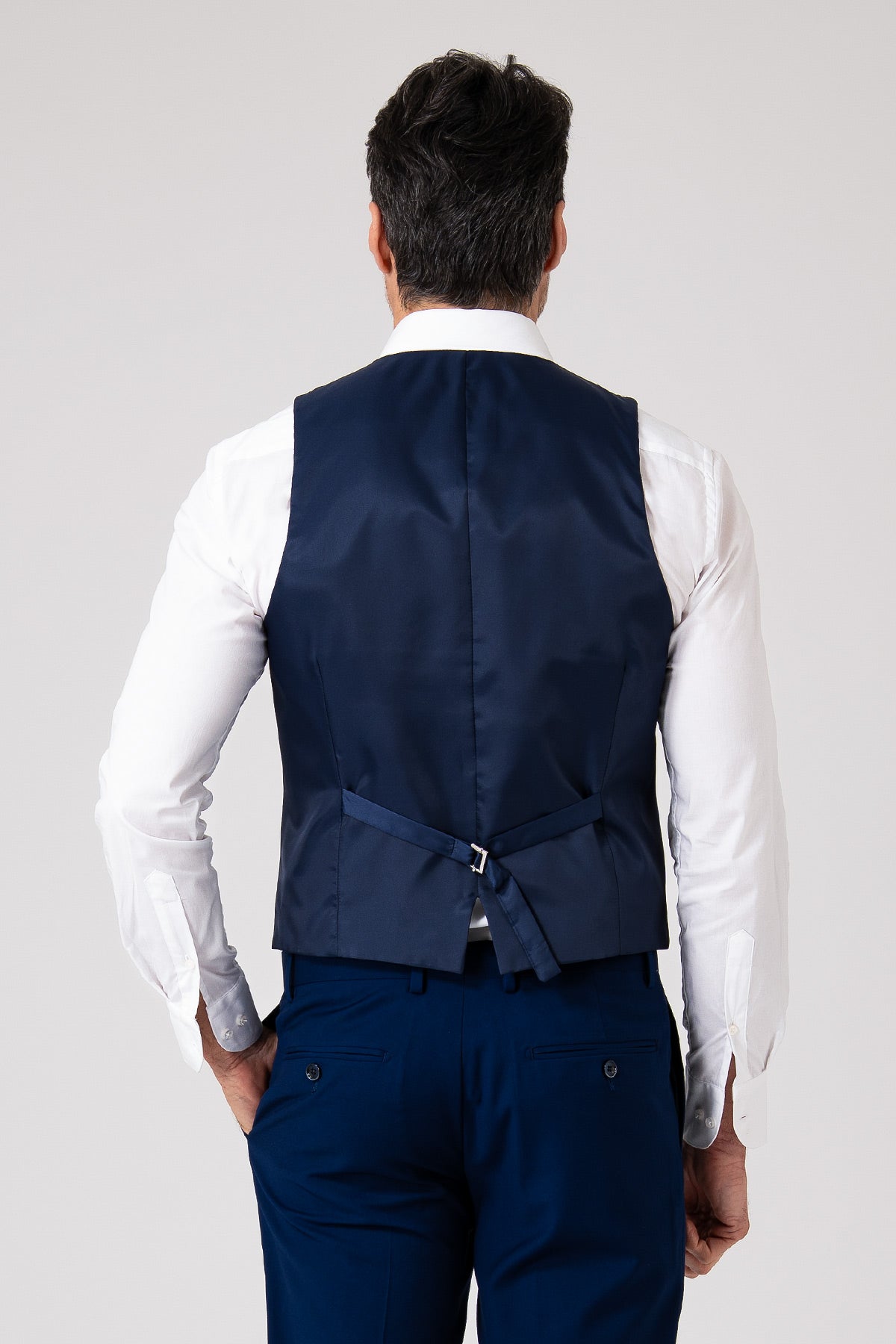 Gilet nero doppiopetto sartoriale - Indaco
