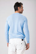 Girocollo in maglia leggera - Azzurro