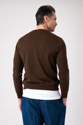 Girocollo in maglia leggera - Cacao