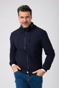 Giubbino tecnico con cappuccio - Navy