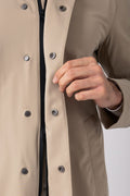 Impermeabile con cappuccio tecnico - Beige