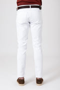 Jeans denim 5 tasche - Bianco - vista posteriore