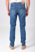 Pantalone denim con tasca america - Denim - vista posteriore