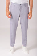 Pantalone relax con elastico in vita - Grigio - vista frontale